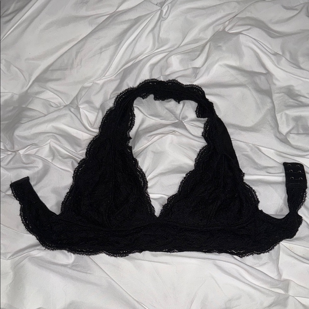 Urban Outfitters Black Triangle Bra Intimates